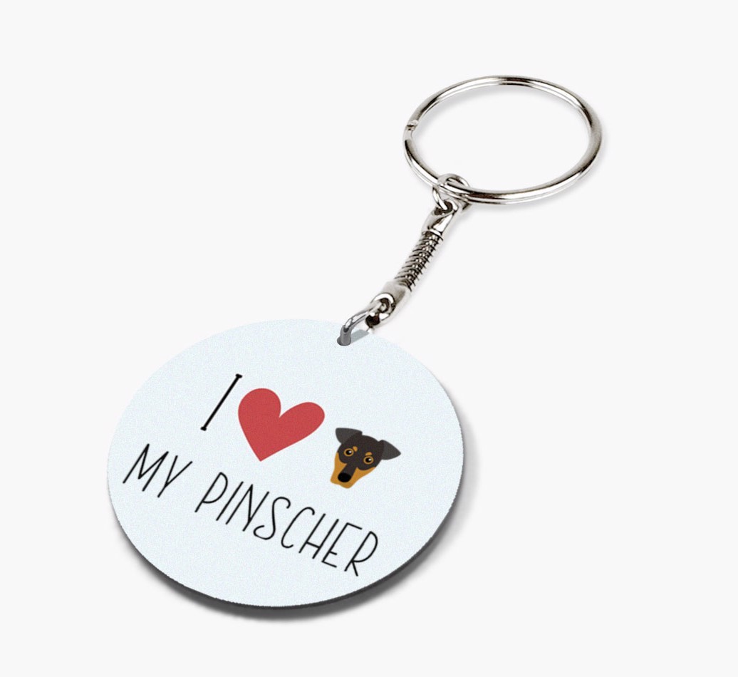 I Love My: Personalized Double-sided {breedFullName} keychain