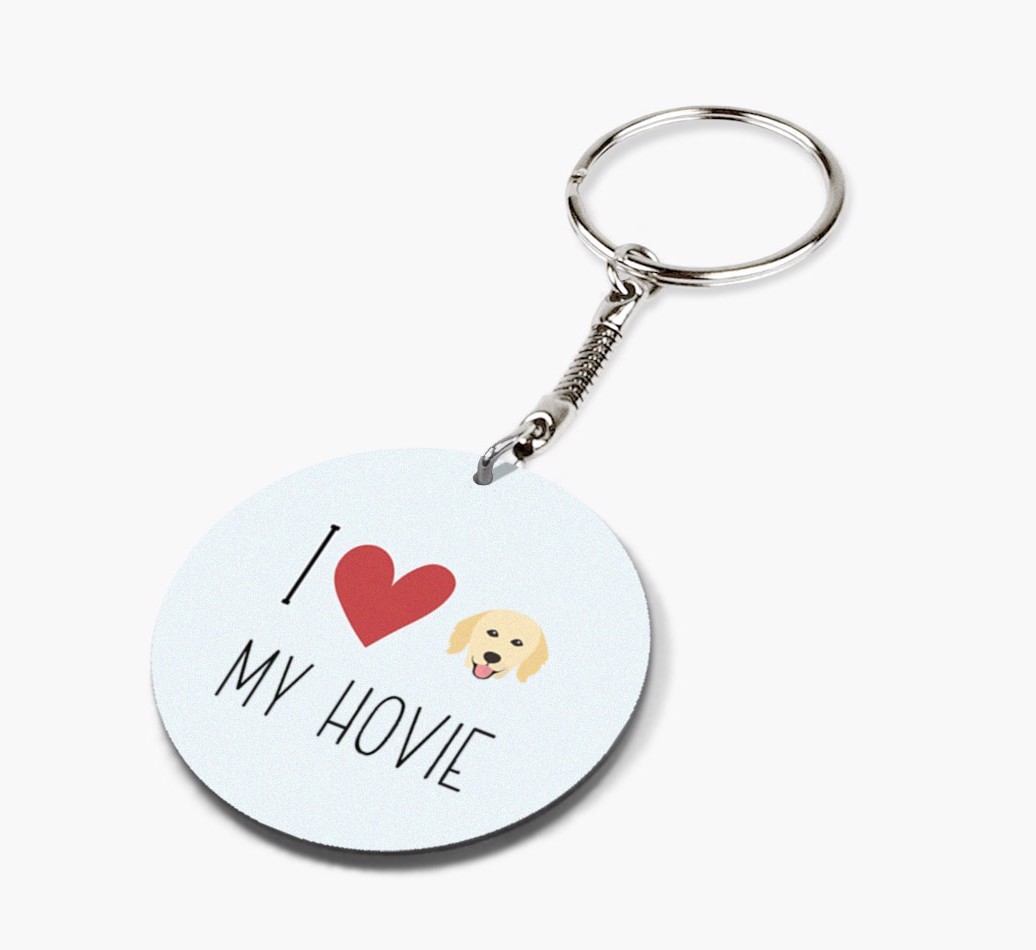 I Love My: Personalized Double-sided {breedFullName} keychain