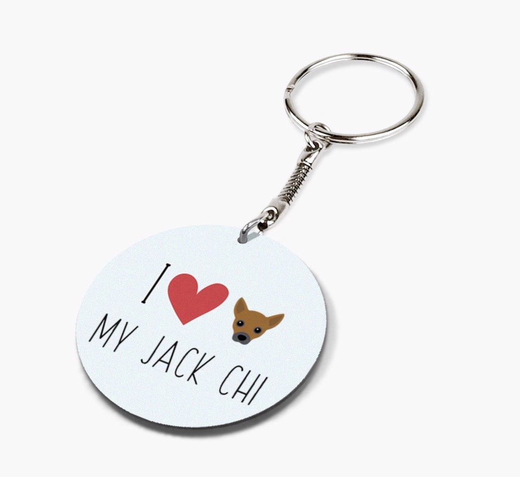 I Love My: Personalized Double-sided {breedFullName} keychain
