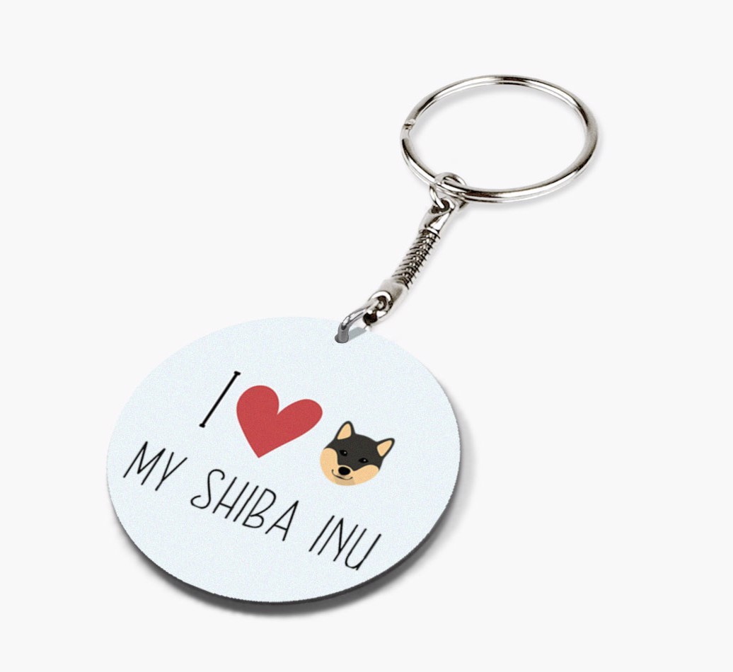 I Love My: Personalized Double-sided {breedFullName} keychain