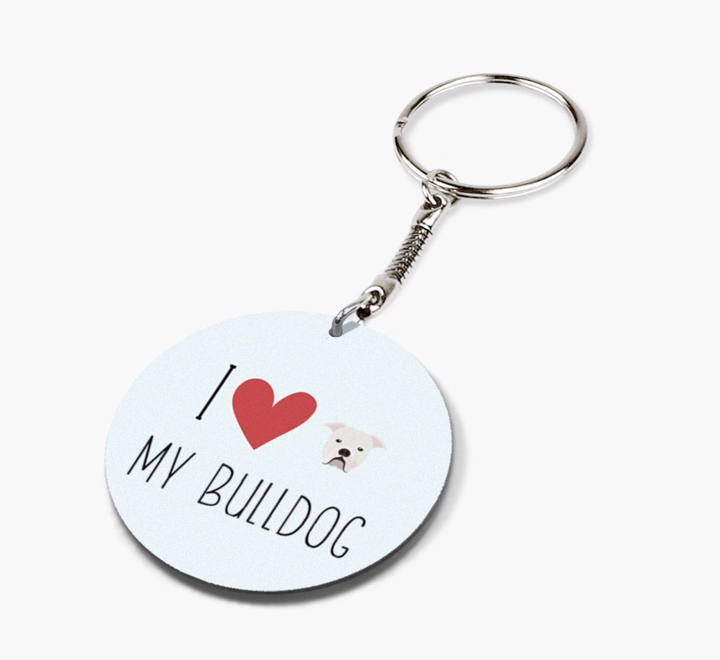I Love My: Personalized Double-sided {breedFullName} keychain