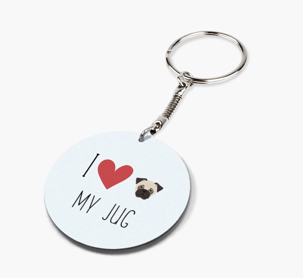 I Love My: Personalized Double-sided {breedFullName} keychain