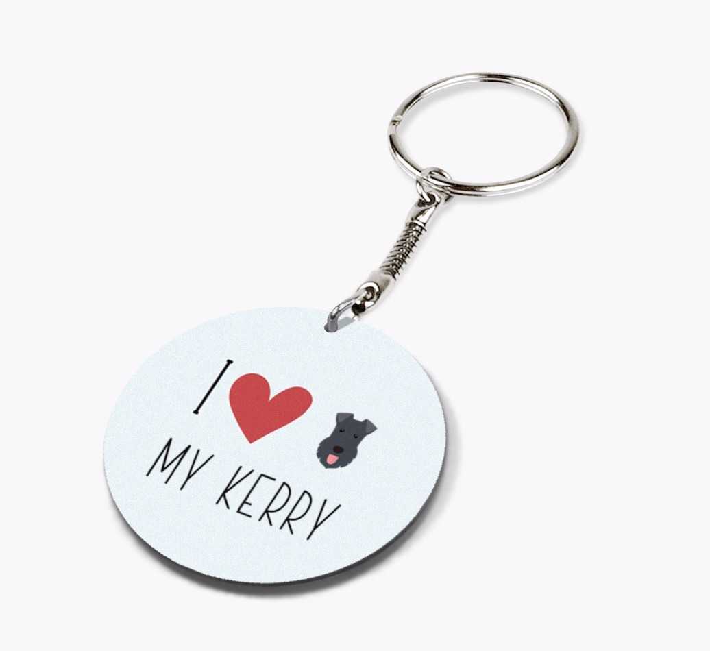 I Love My: Personalized Double-sided {breedFullName} keychain