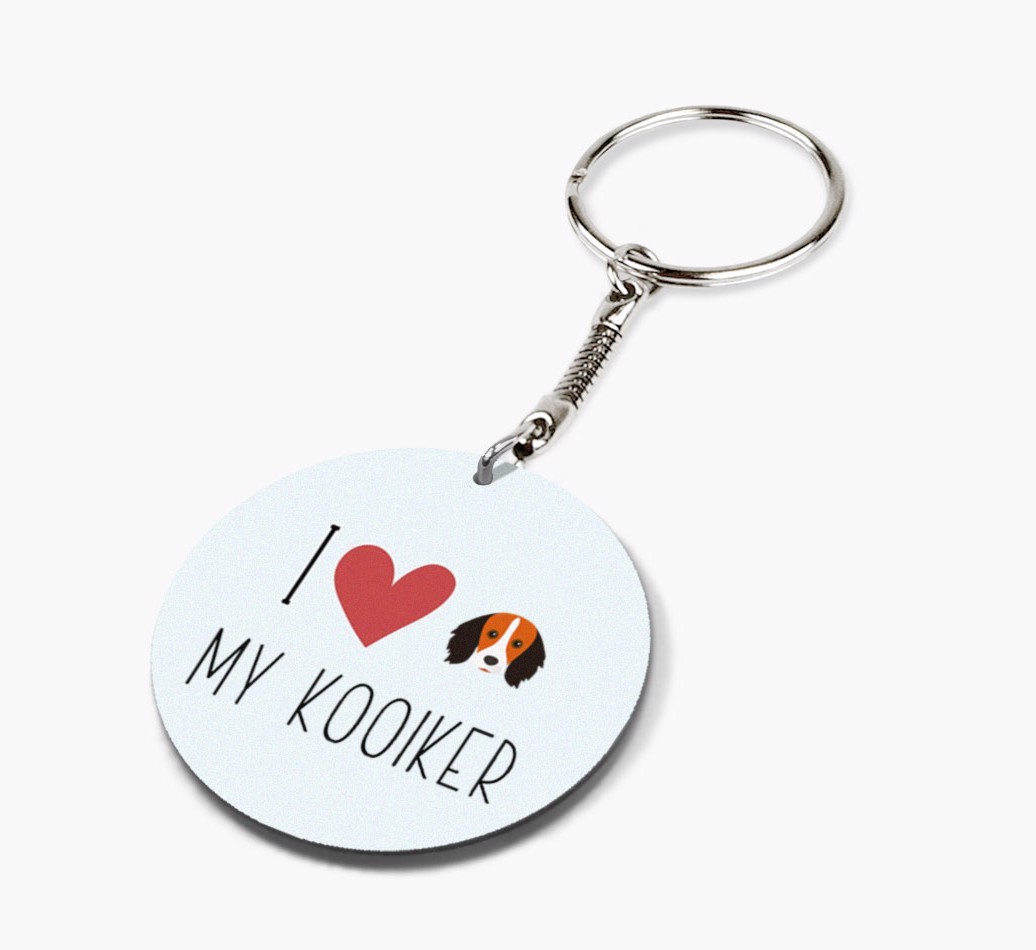 I Love My: Personalized Double-sided {breedFullName} keychain