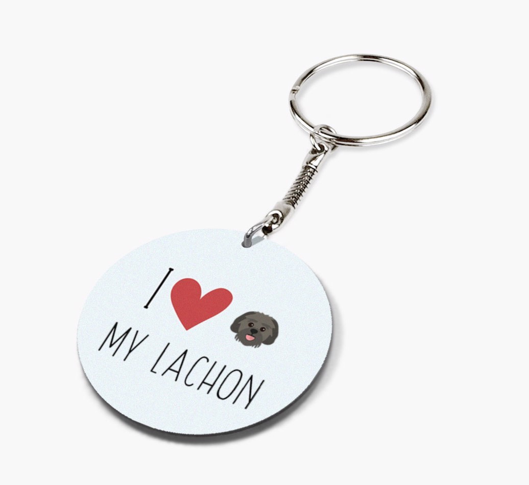 I Love My: Personalized Double-sided {breedFullName} keychain