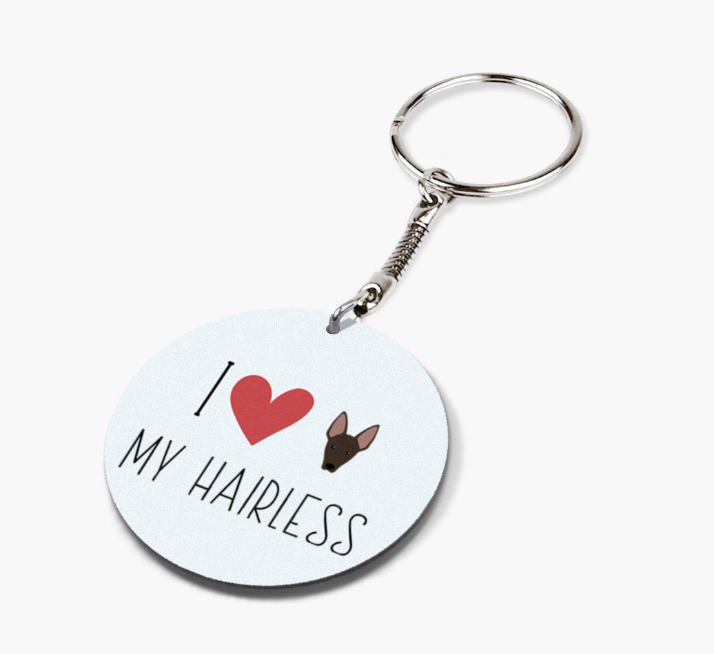 Personalized American Hairless Terrier Keychains