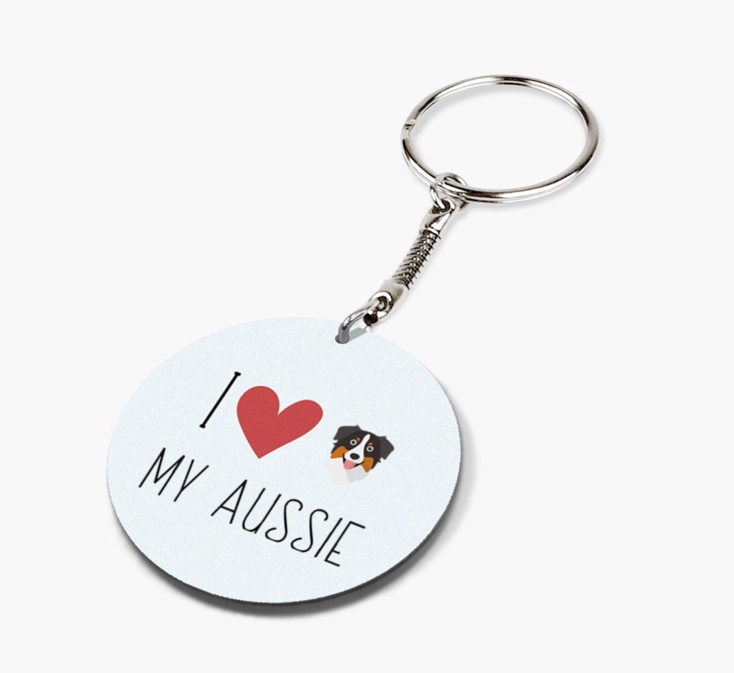 Personalized Australian Shepherd Keychains