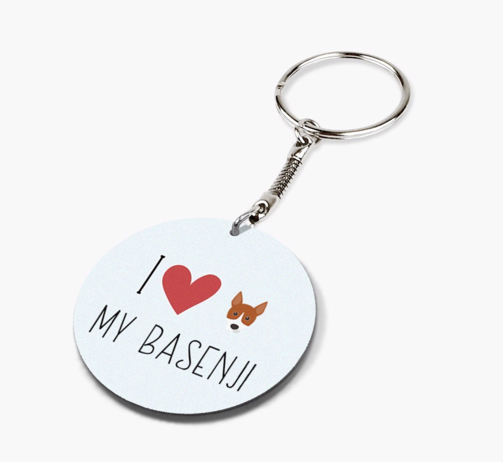 Personalized Basenji Keychains
