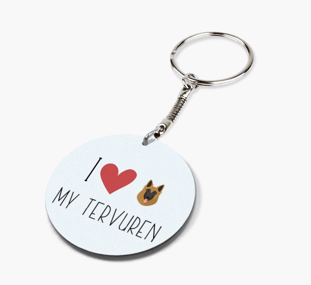 Personalized Belgian Tervuren Keychains