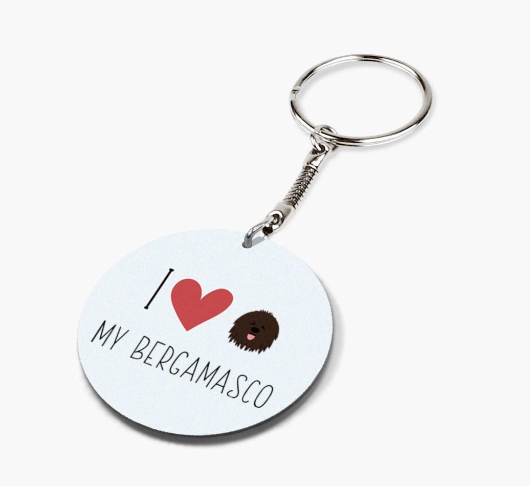 Personalized Bergamasco Keychains