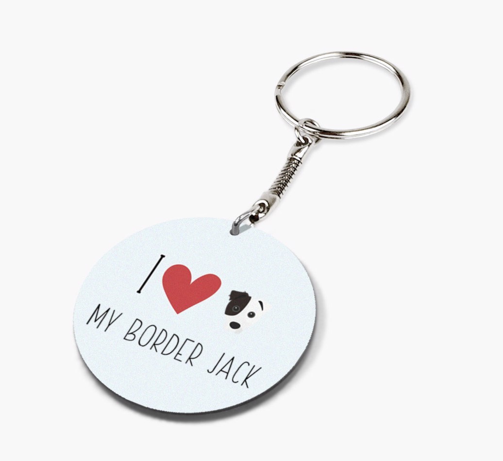 Personalized Border Jack Keychains