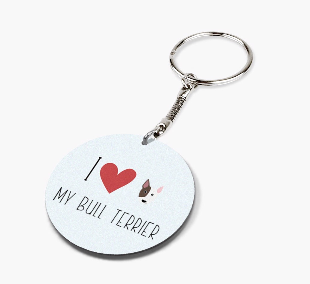 Personalized Bull Terrier Keychains