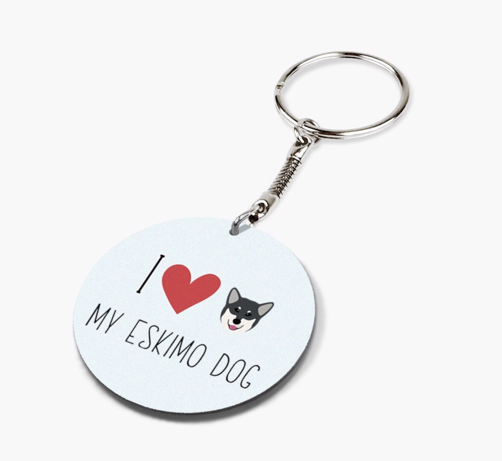 Personalized Canadian Eskimo Dog Keychains