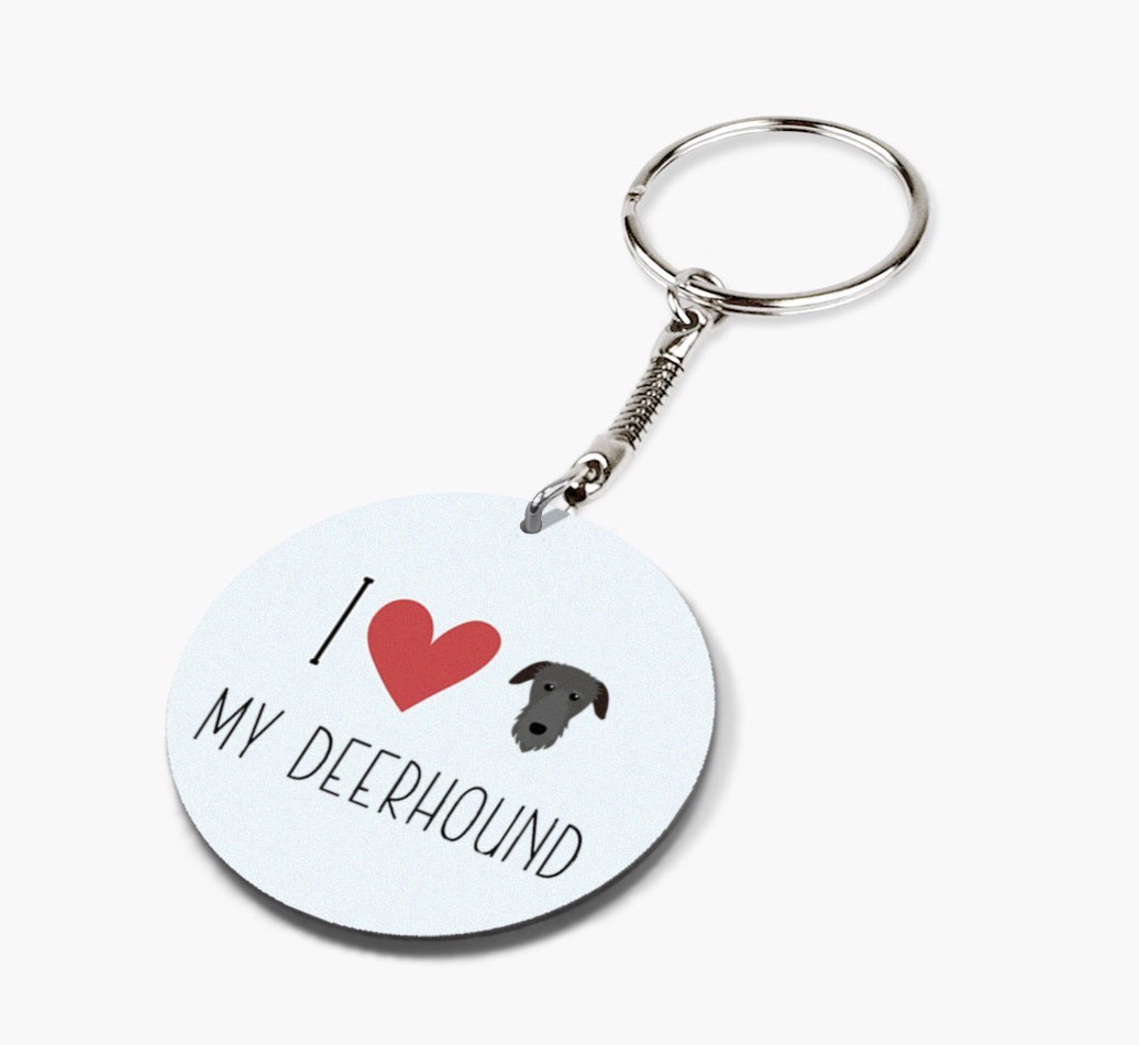 Personalized Deerhound Keychains