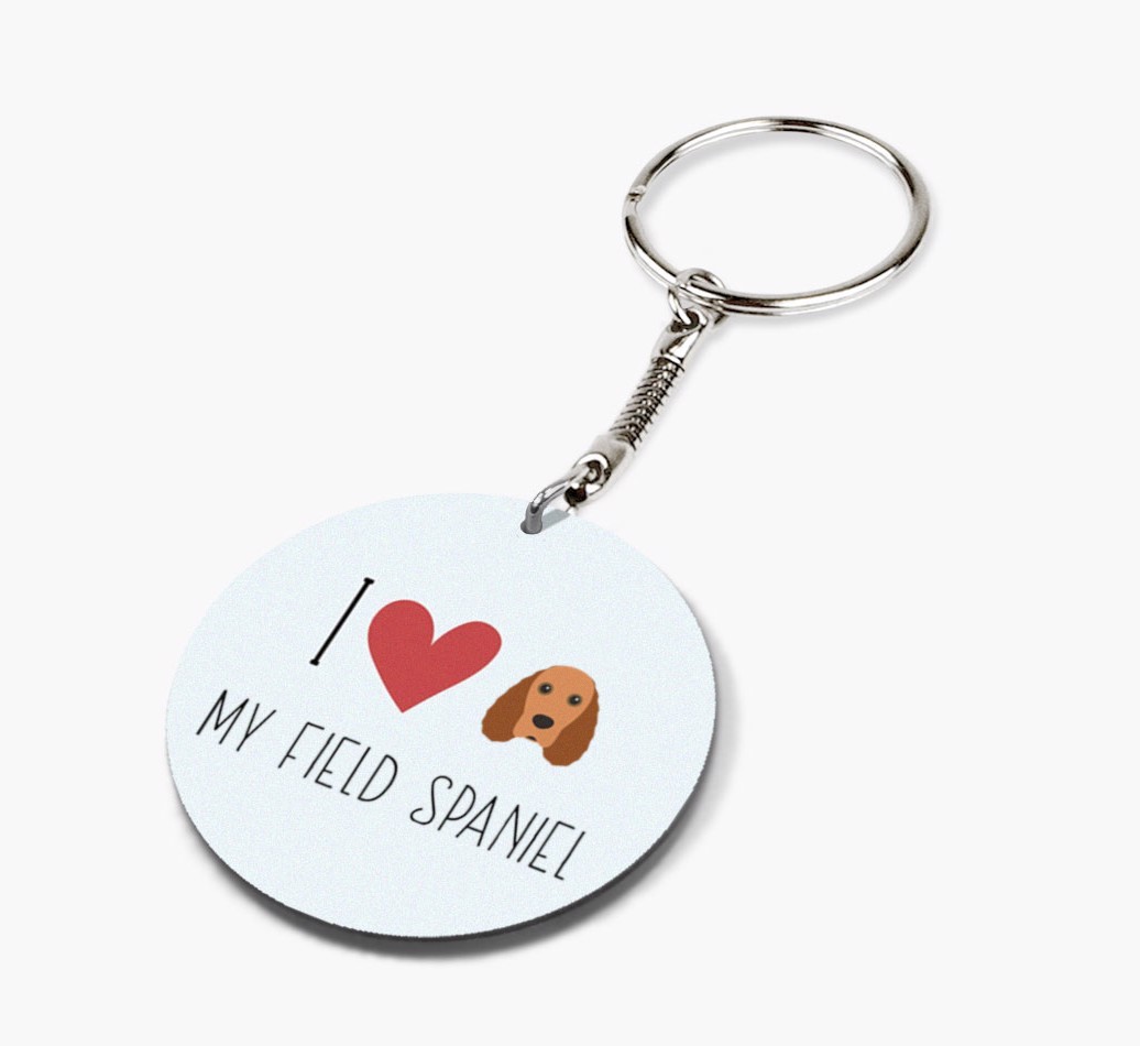 Personalized Field Spaniel Keychains