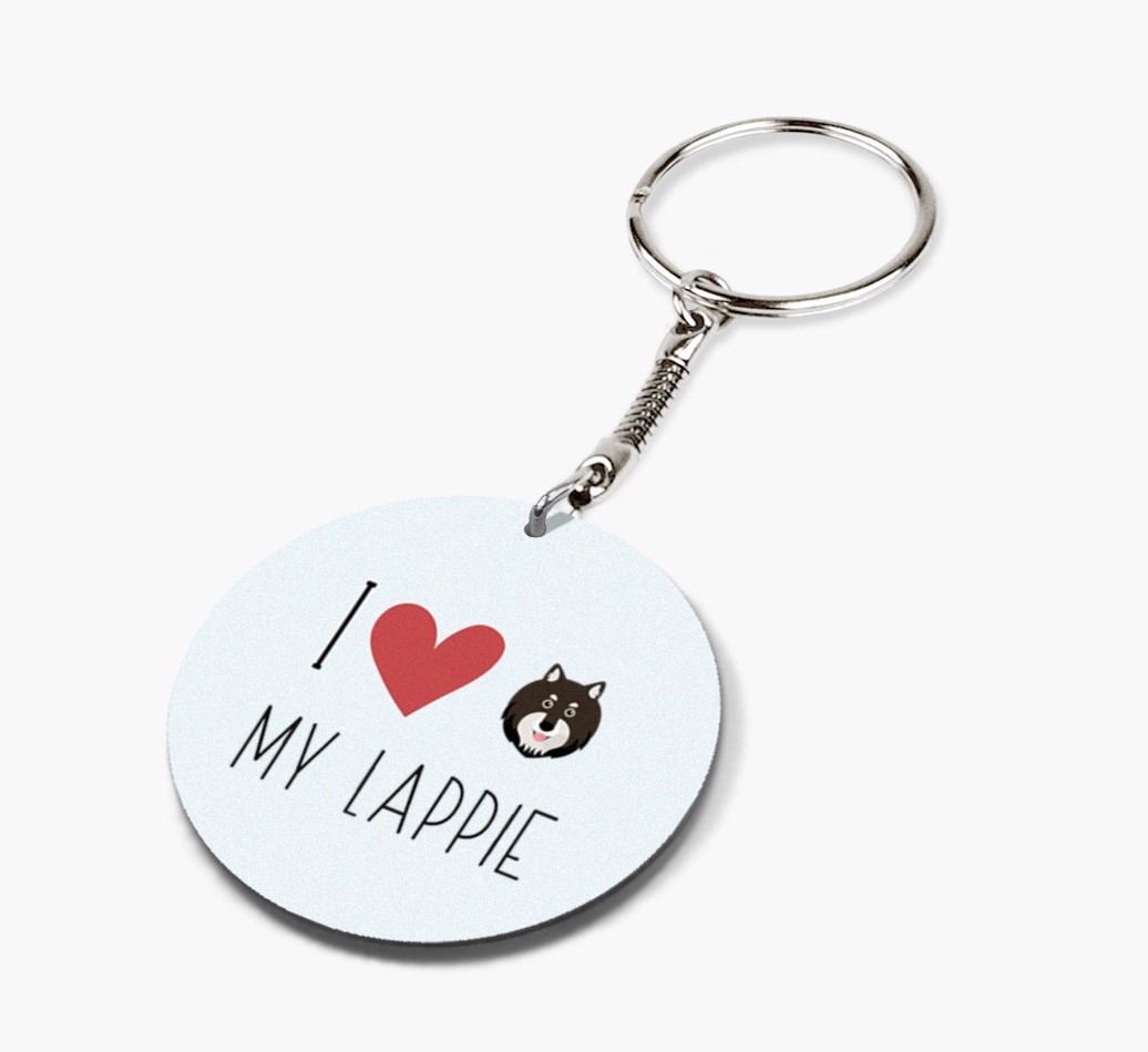 Personalised Finnish Lapphund Keyrings
