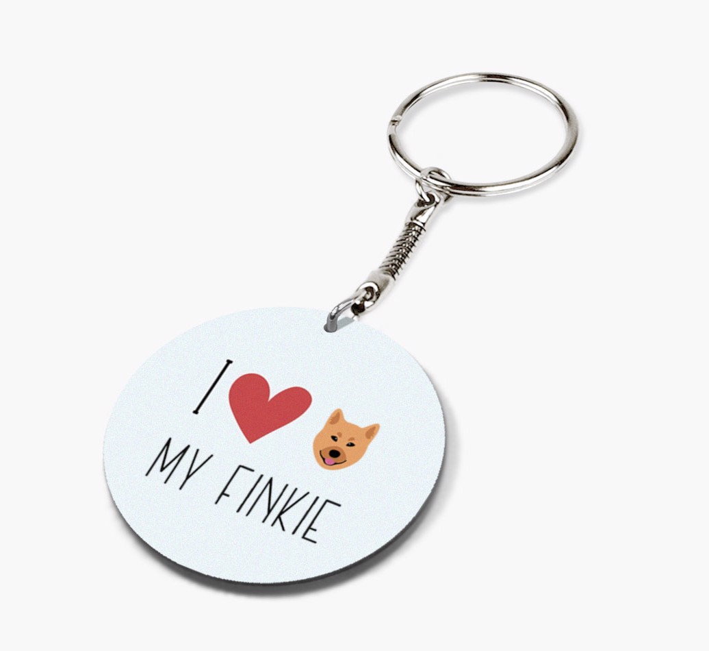 Personalized Finnish Spitz Keychains