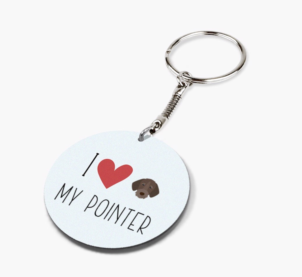 Personalized German Wirehaired Pointer Keychains