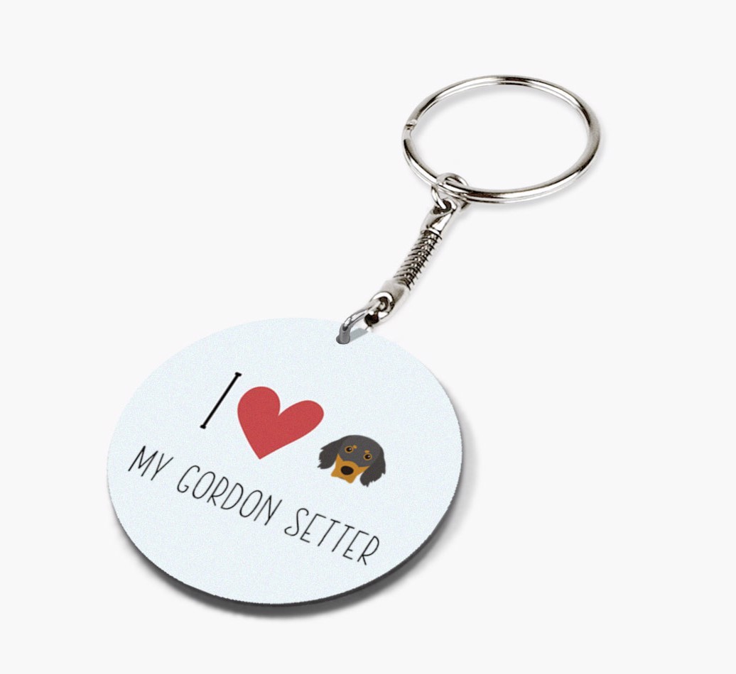 Personalized Gordon Setter Keychains