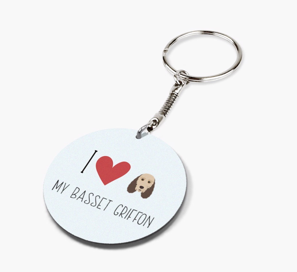 Personalized Grand Basset Griffon Vendeen Keychains