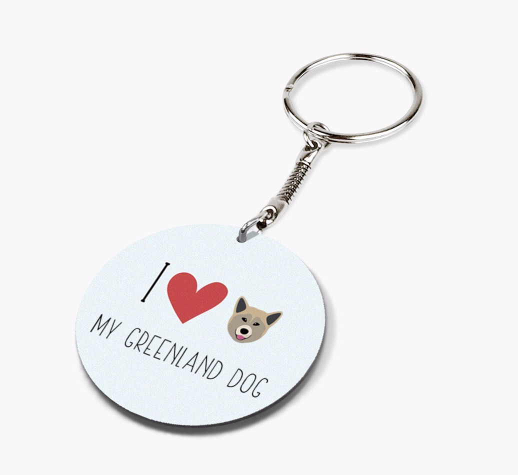 Personalized Greenland Dog Keychains