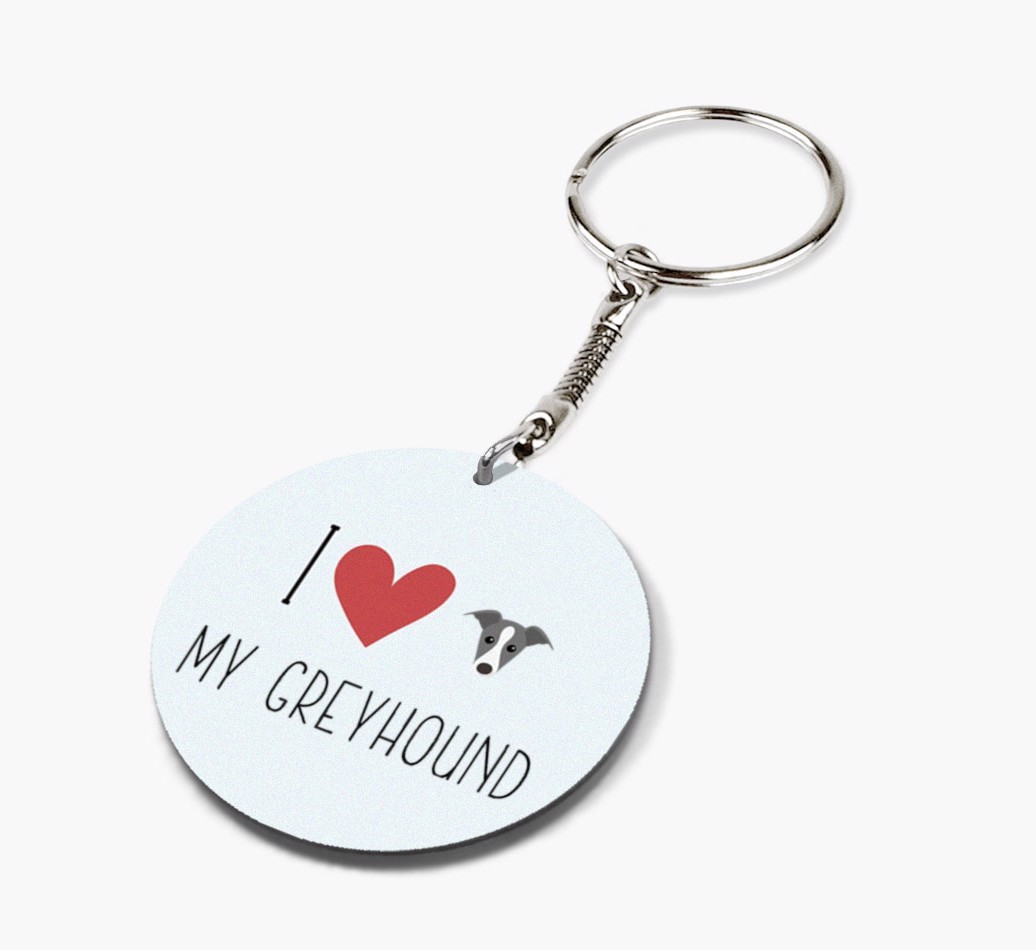 Personalized Greyhound Keychains