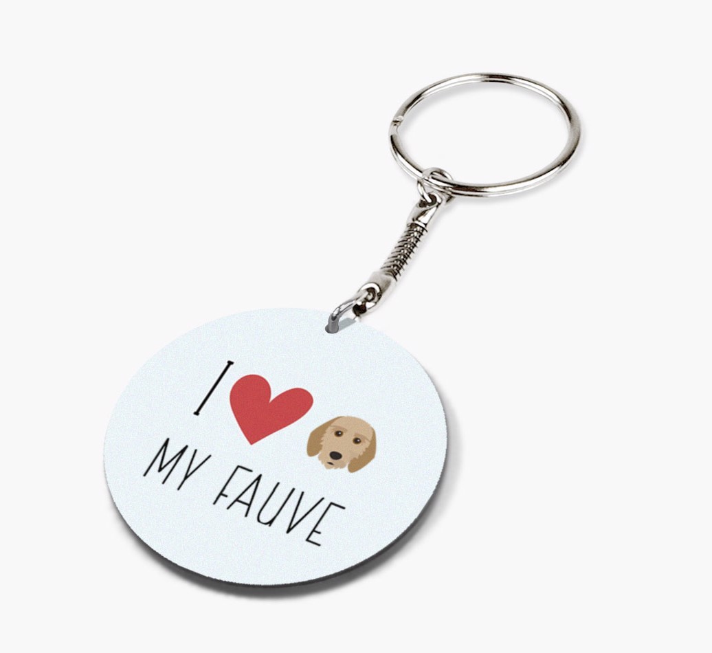 Personalized Griffon Fauve De Bretagne Keychains