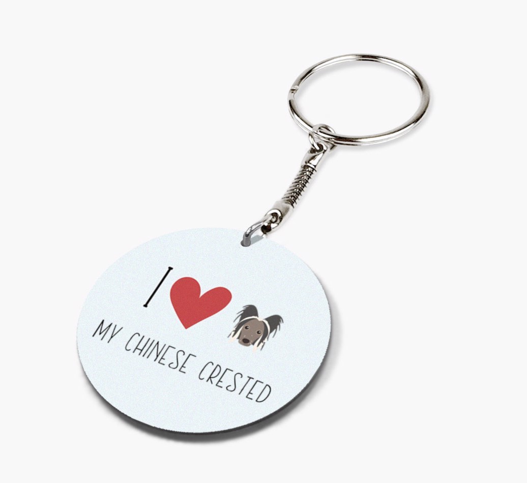 Personalized Hairless Chinese Crested Keychains