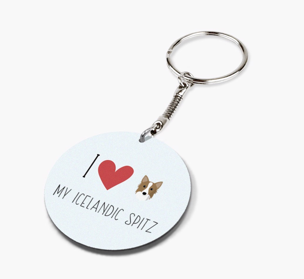 Personalized Icelandic Sheepdog Keychains