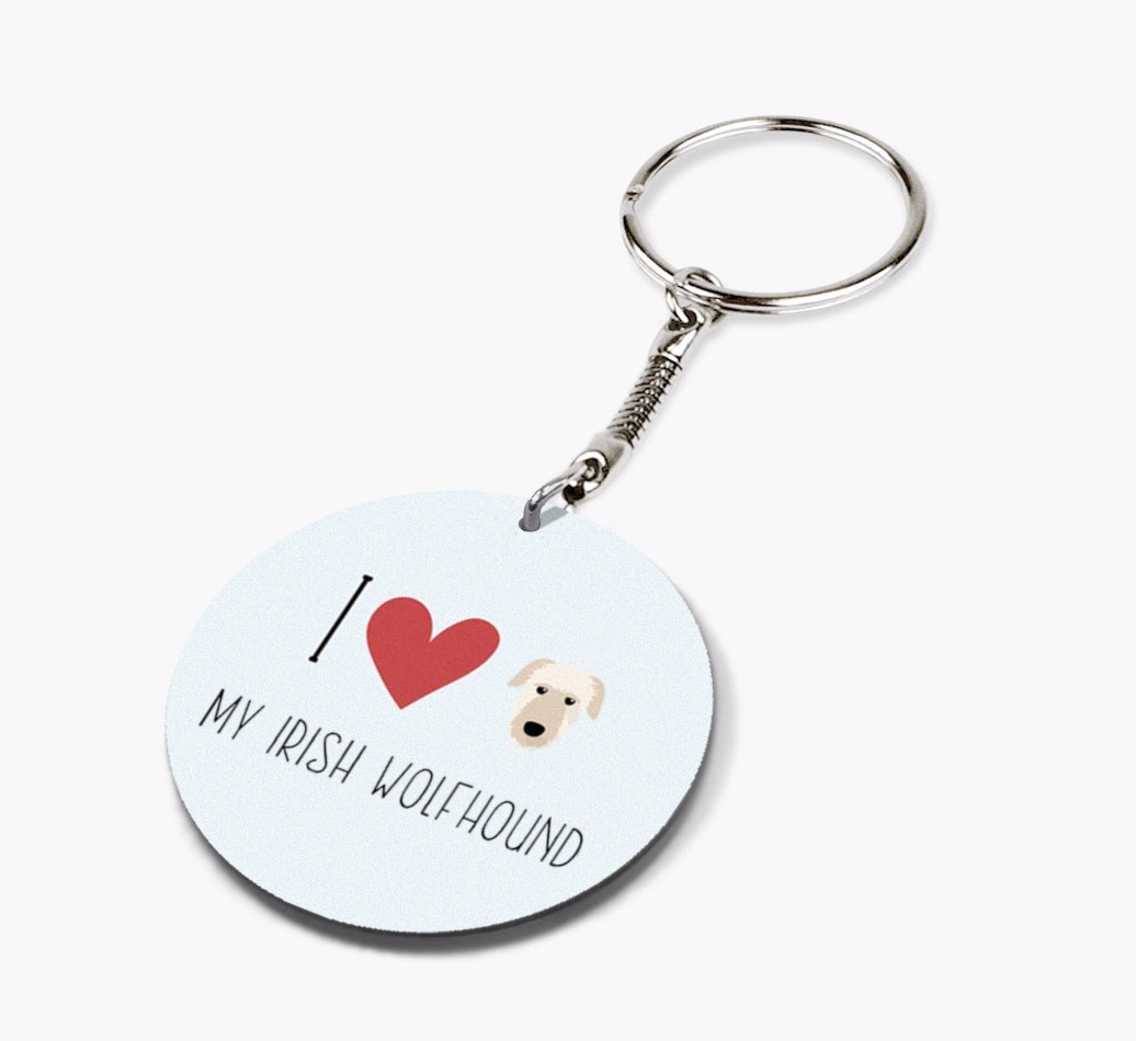 Personalized Irish Wolfhound Keychains