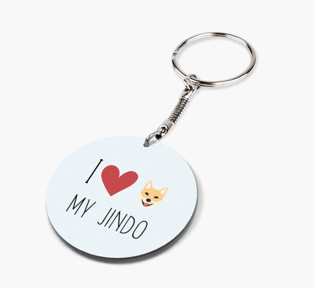 Personalized Korean Jindo Keychains
