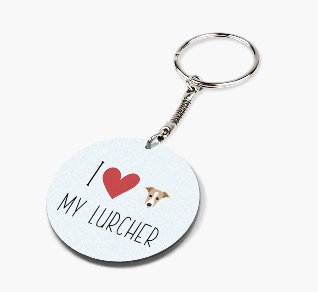 Personalized Lurcher Keychains