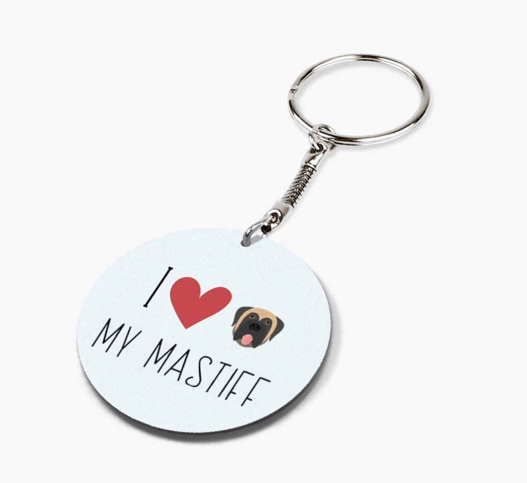 Personalized Mastiff Keychains