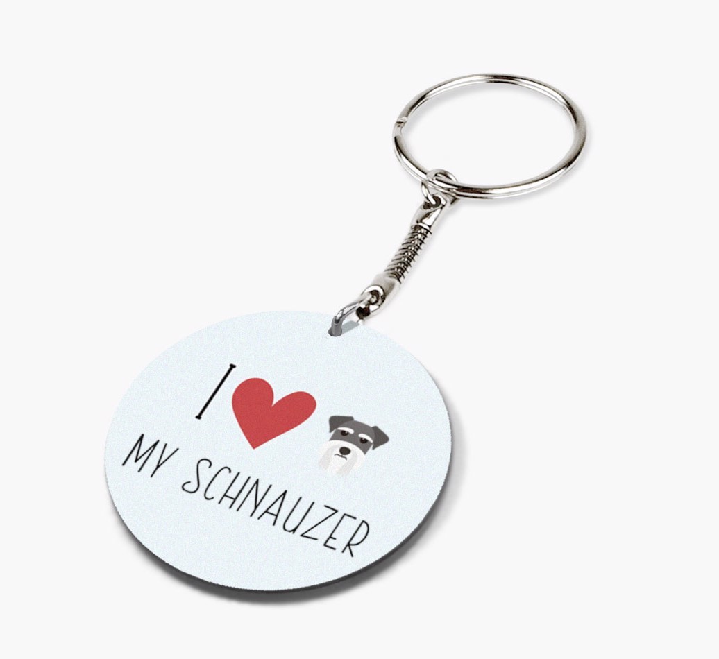 Personalized Miniature Schnauzer Keychains