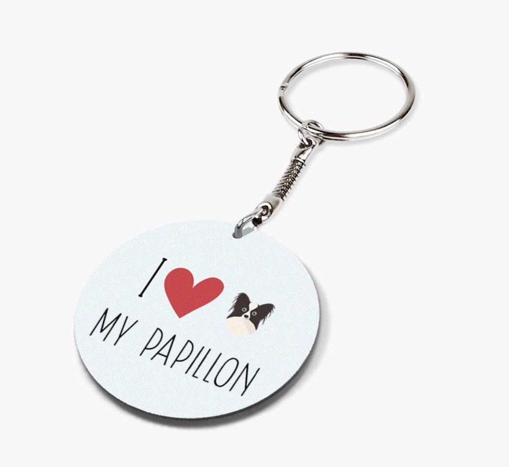 Personalized Papillon Keychains