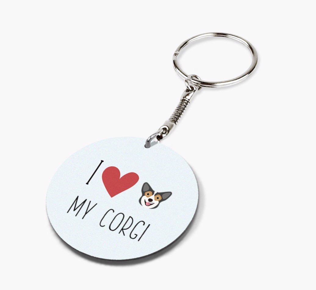 Personalized Pembroke Welsh Corgi Keychains