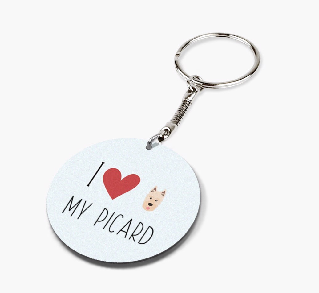 Personalized Picardy Sheepdog Keychains