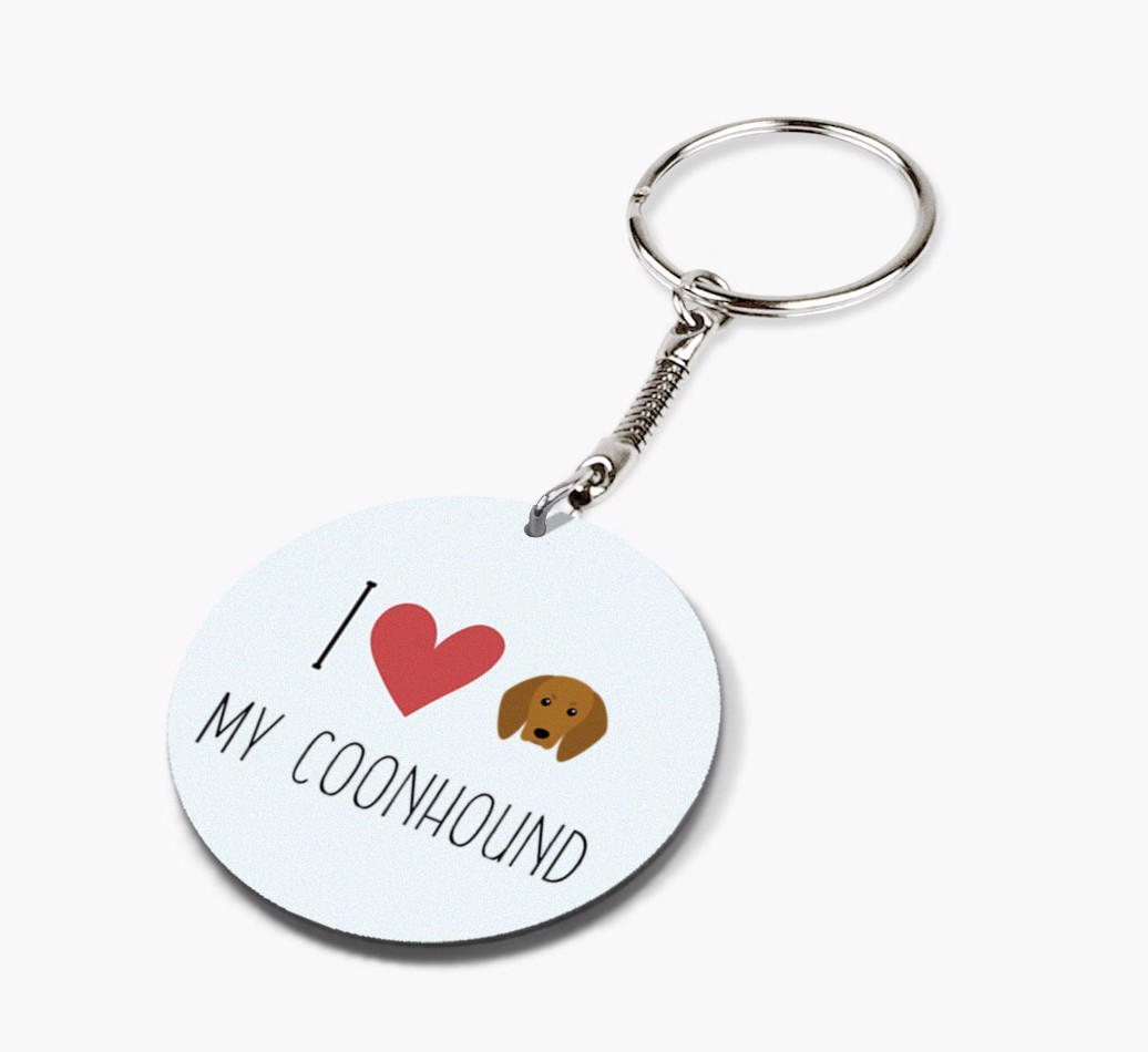 Personalized Redbone Coonhound Keychains