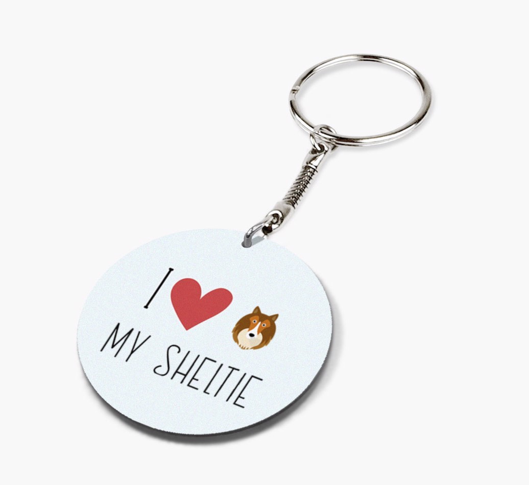 Personalized Shetland Sheepdog Keychains