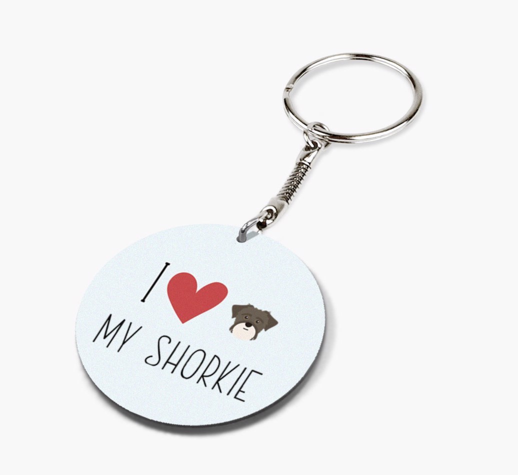 Personalized Shorkie Keychains