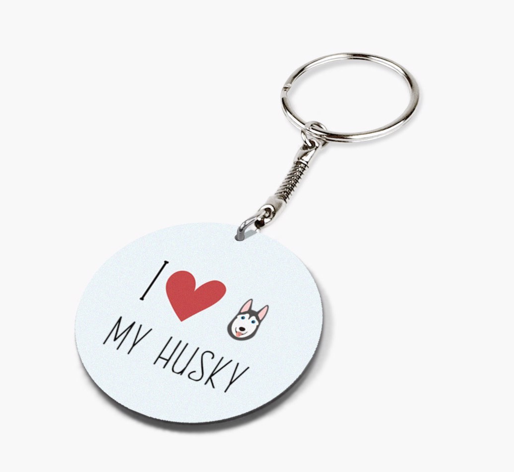Personalized Siberian Husky Keychains