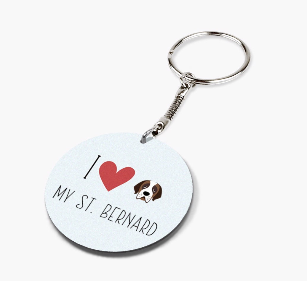Personalized St. Bernard Keychains