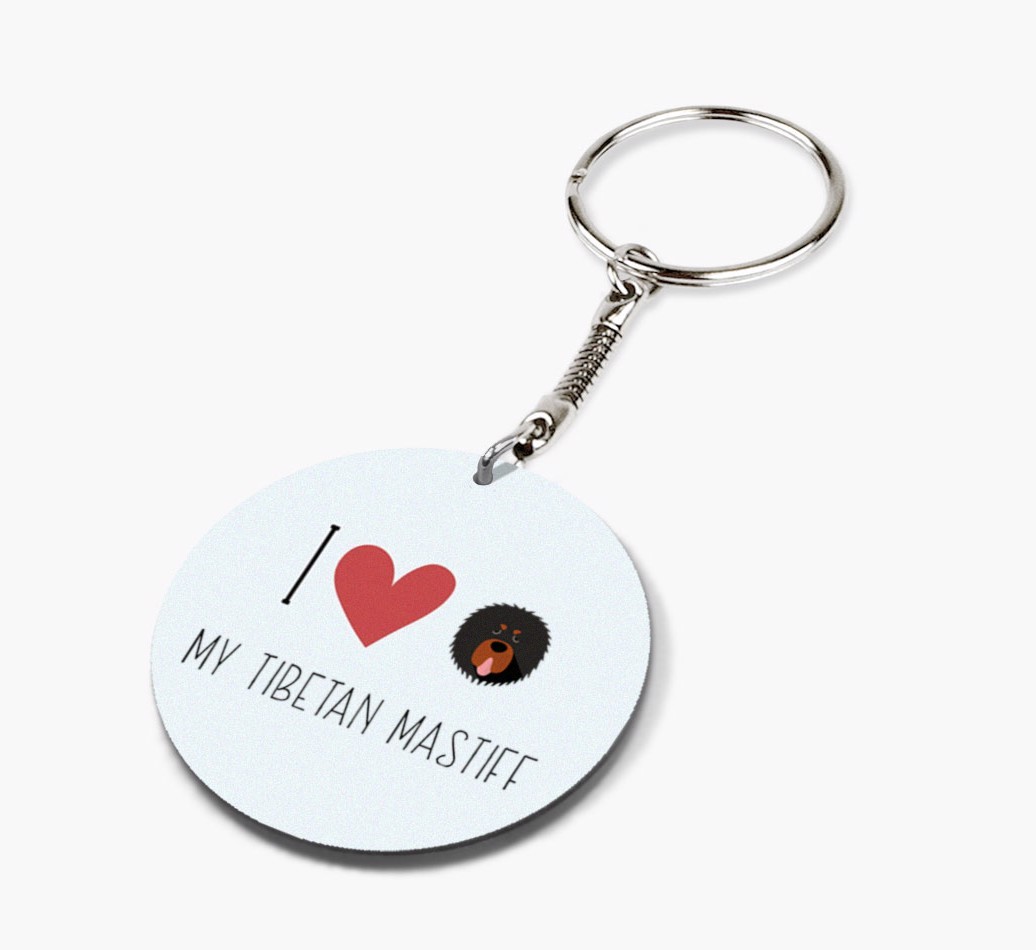 Personalized Tibetan Mastiff Keychains