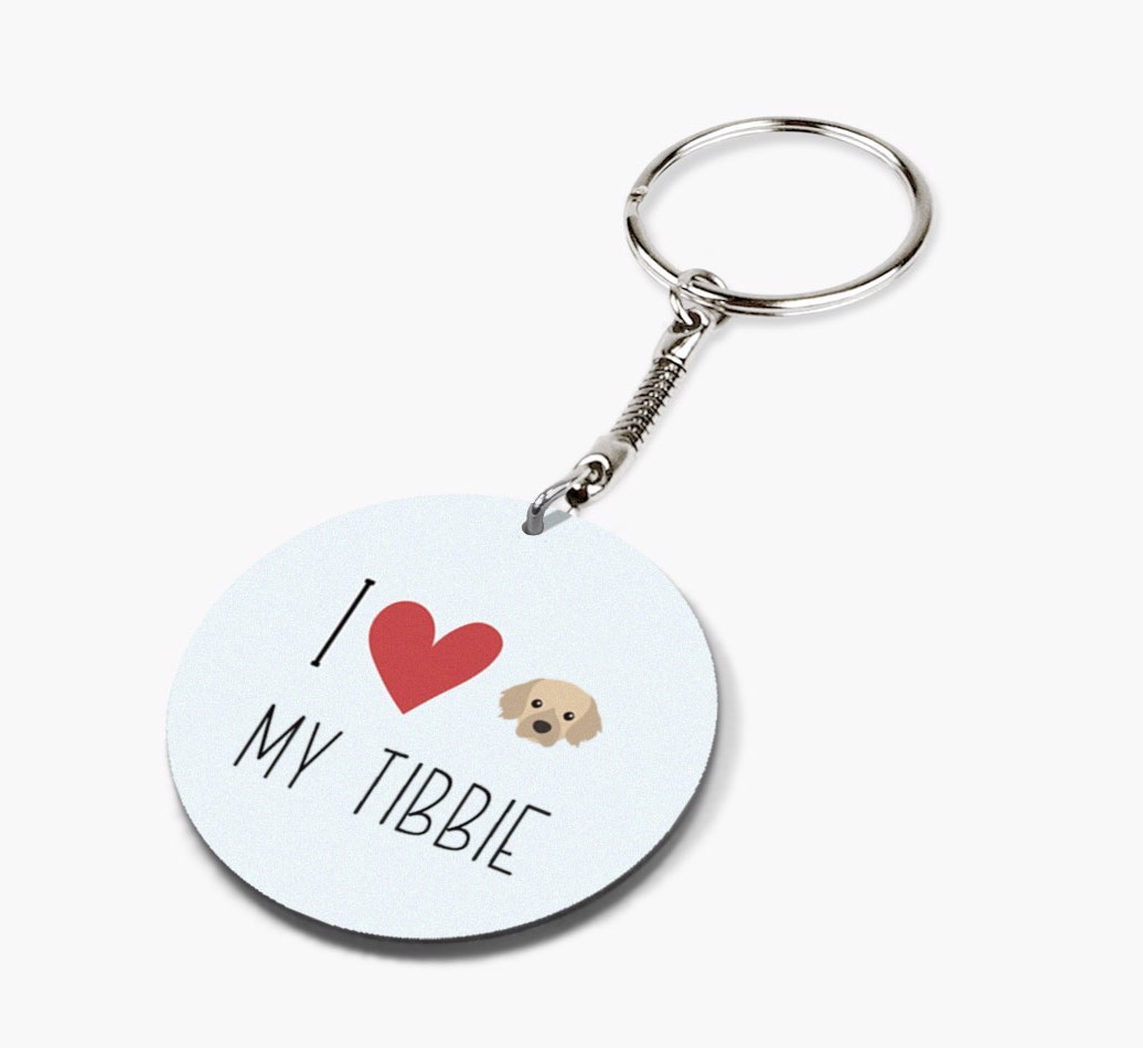 Personalized Tibetan Spaniel Keychains