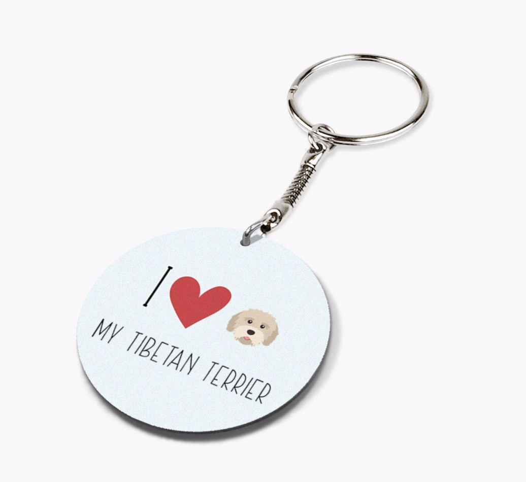 Personalized Tibetan Terrier Keychains