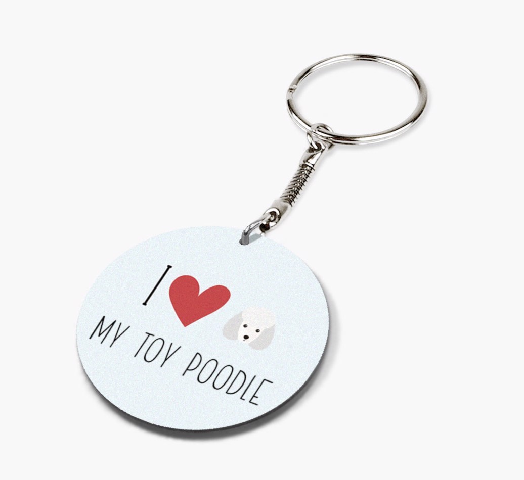 Personalized Toy Poodle Keychains