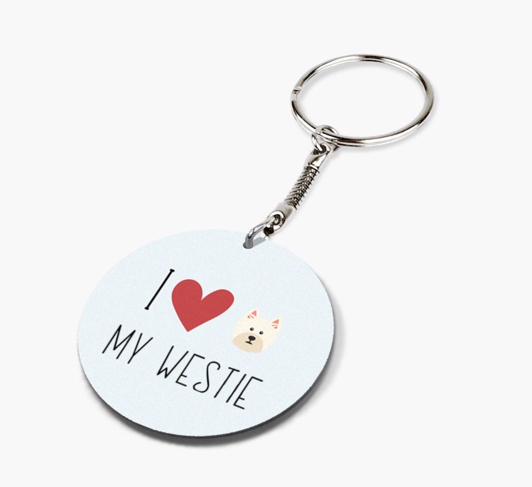 Personalized West Highland White Terrier Keychains