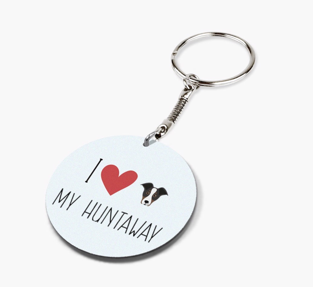 I Love My: Personalized Double-sided {breedFullName} keychain