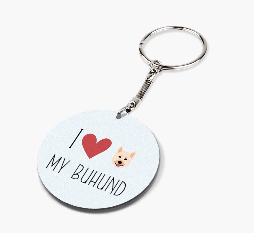 I Love My: Personalized Double-sided {breedFullName} keychain