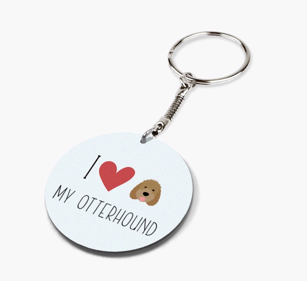 I Love My: Personalized Double-sided {breedFullName} keychain